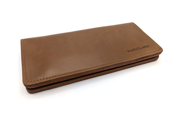 long leather purse