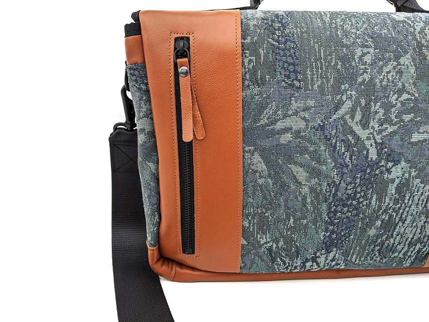 Sac pour ordinateur portable Mariclaro YYZ - Vert forêt vintage Matériel Air Canada