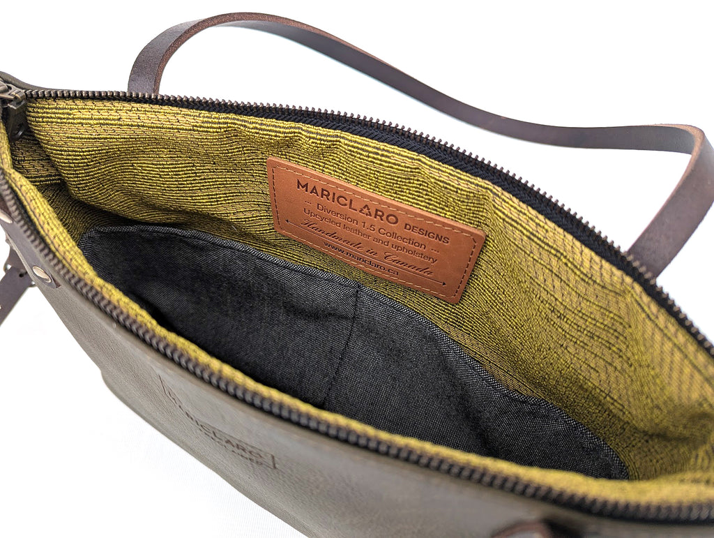 Portefeuille Mariclaro VIE+ - cuir marron / orangé 