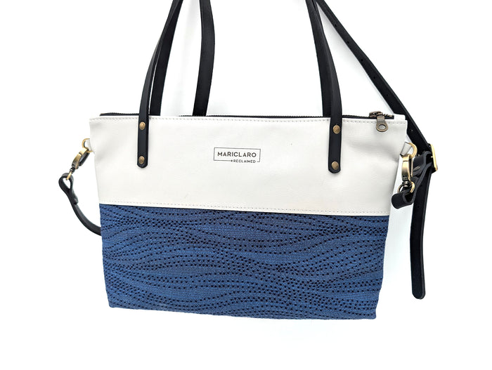 Mariclaro VIE Purse - Vintage Air Canada Material Blue