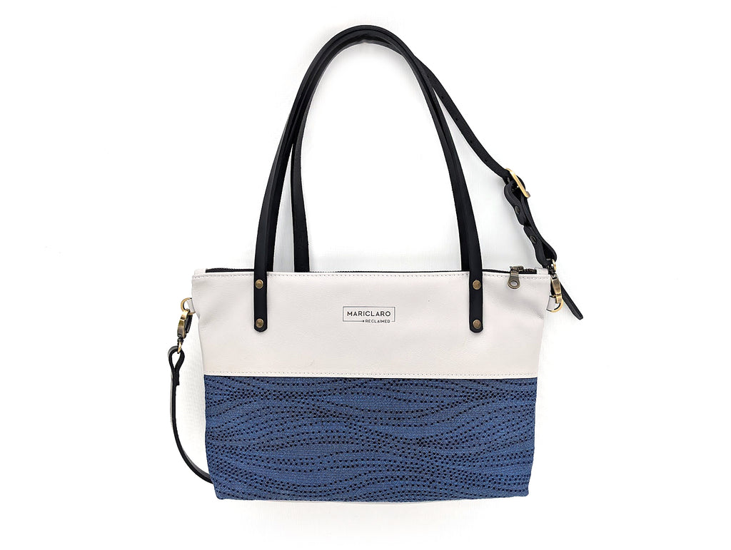 Mariclaro VIE Purse - Vintage Air Canada Material Blue