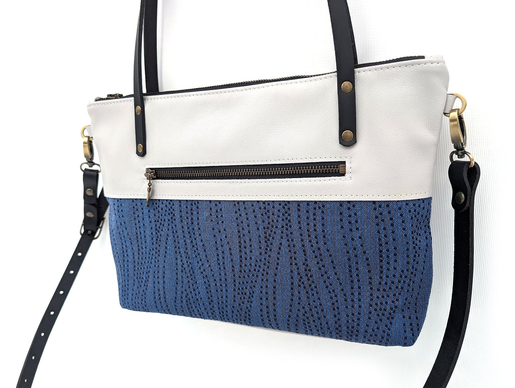 Mariclaro VIE Purse - Vintage Air Canada Material Blue