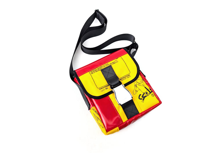 Mariclaro Mini Messenger Bag - Aircraft Life Jackets - Red