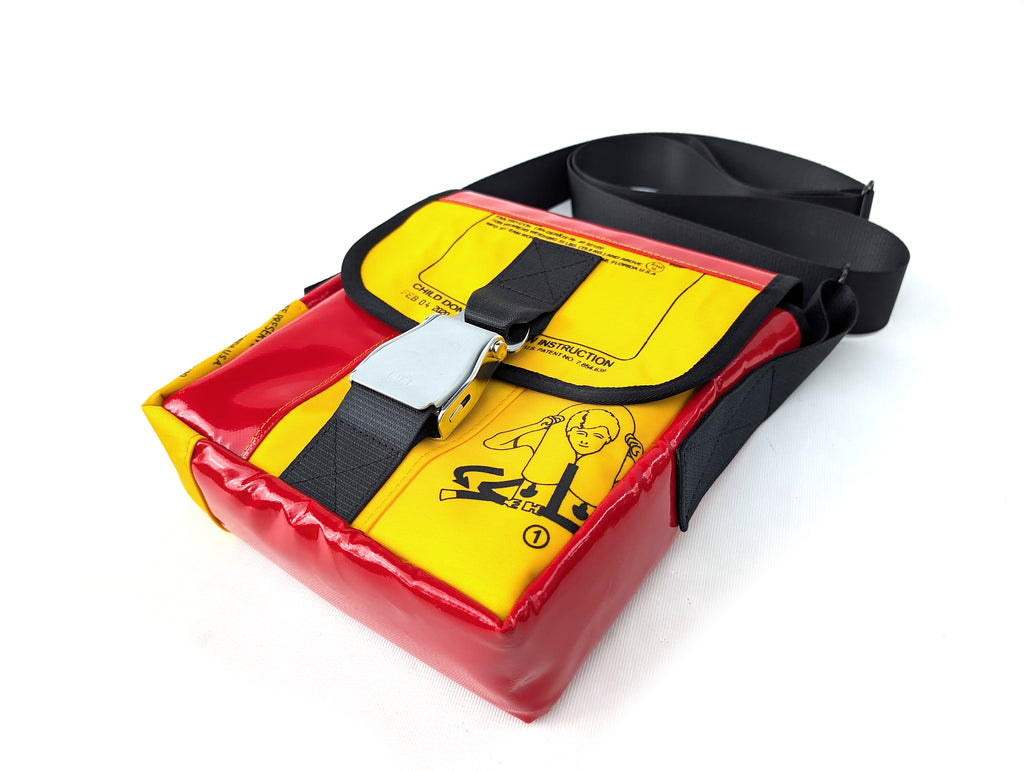 Mariclaro Mini Messenger Bag - Aircraft Life Jackets - Red