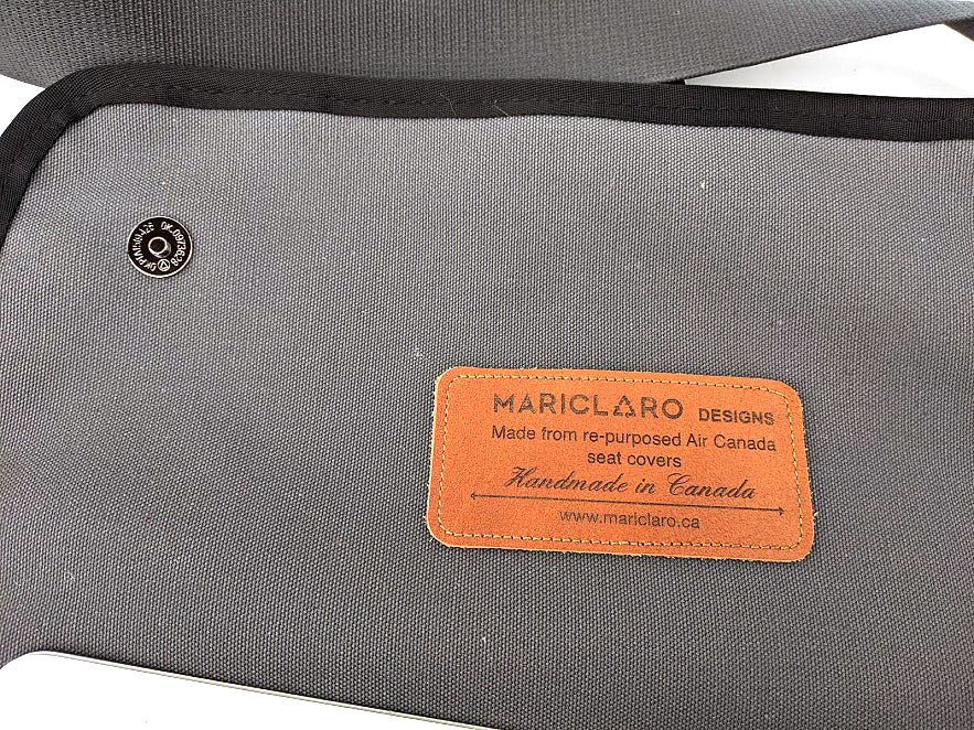 Mariclaro YYZ Laptop Bag - Vintage Forest Green Air Canada Material