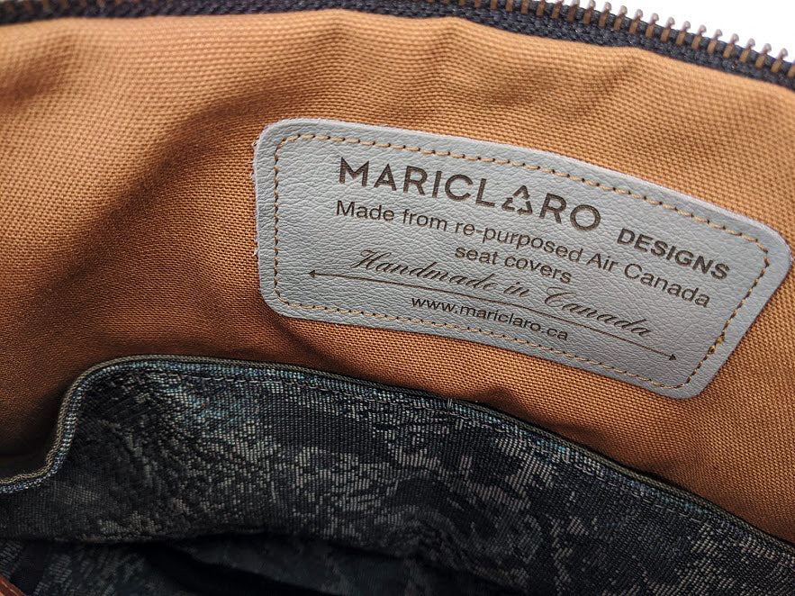 Sac à main Mariclaro VIE - Matériel Air Canada vintage 