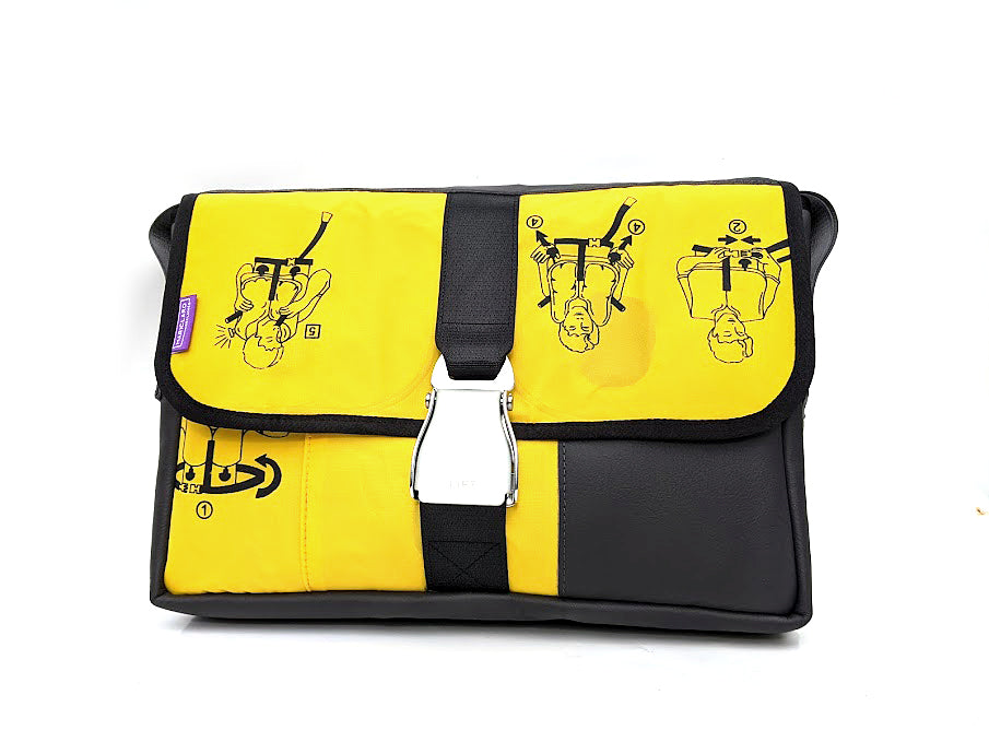 Mariclaro Laptop / Messenger Bag - Gilet de sauvetage pour avion 