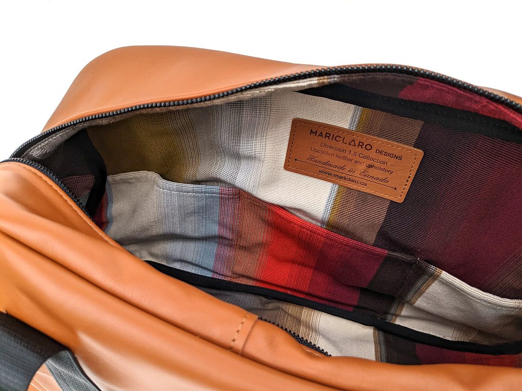 Mariclaro Leather Duffle Bag - Brown